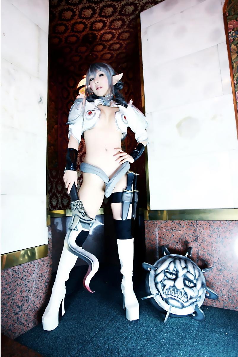 [Cosplay]  Queens Blade  Echidna & Alleyne Vs Tentacles SP2